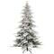 7.5ft. Pre-Lit Flocked Utah Fir Artificial Christmas Tree, Clear Lights